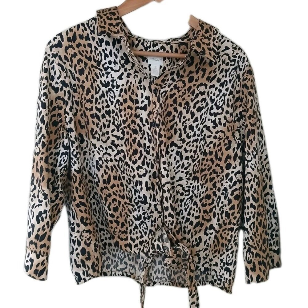 Chico's No Iron Button Down Blouse